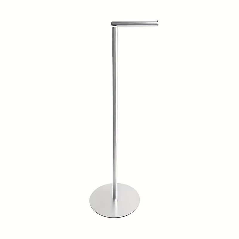 Toilet Paper Holder Bathroom Stand - Modern Stainless Steel Rustproof Freestanding Tissue Roll Rack Home Supplies