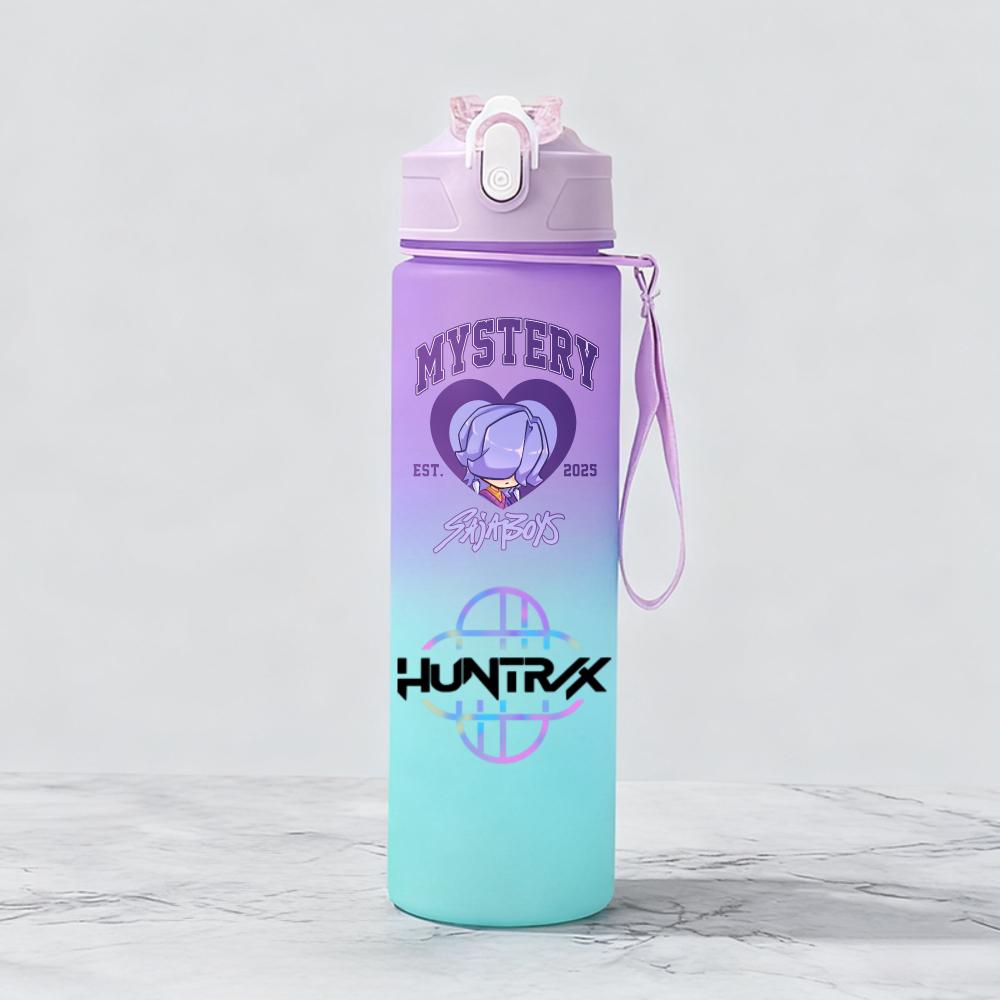 Demon Hunters Huntr Rumi Mira Zoey Jinu Celine Plastic Water Cup Pop Drinking Bottle School Huntrix Gourde ML KPOP X K 800 Kid Friendly Entertaining