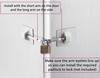 Refrigerator Door Lock Without Padlock White -