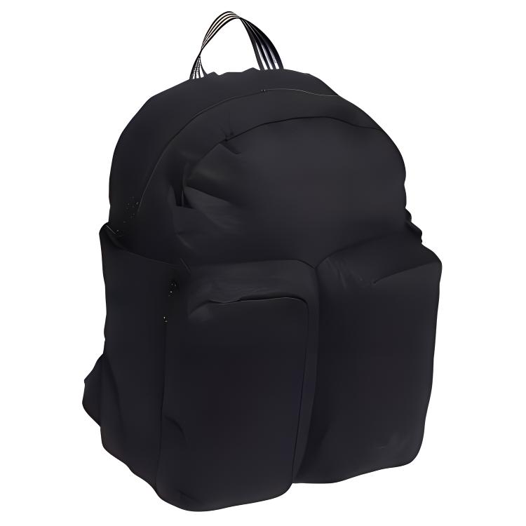 Adidas Minimalist Fashion Sports Zipper Backpack Unisex Backpack Black HY1003