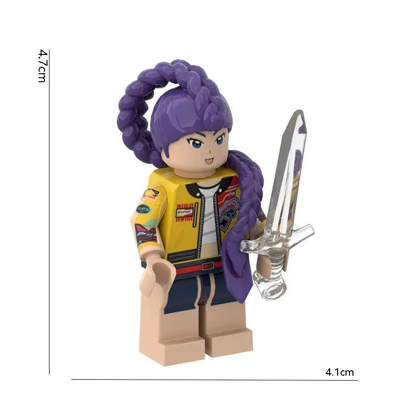 Toy Peripherals Desk Decoration Collection Figures Model Toy For Kid Kpop Demon Hunters Mini Action Figure Building Blocks