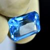 Natural Blue Sapphire Loose Gemstone Color 12.20 ct Emerald Cut September Birthday Birthstone