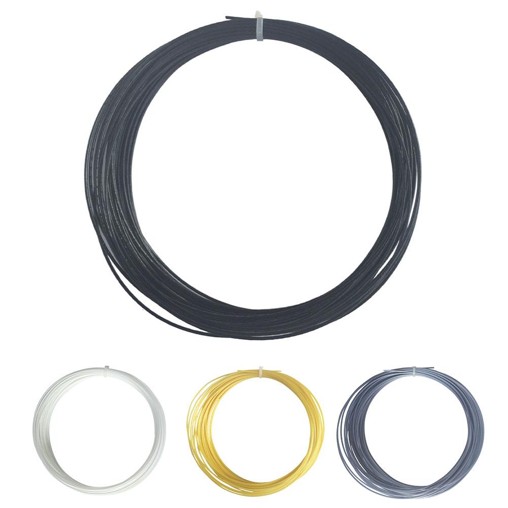 Corde de Tennis Alu Power Co-Polyester Monofilament Double Nervurée Corde de Raquette de Tennis 17G/1.25mm Pour les Passionnés de Tennis
