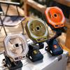3-Speed Adjustable Camping Fan Foldable Design Usb Charging Rechargeable Fan Lamp With Clamp Led Ambient Light Ambient Lighting