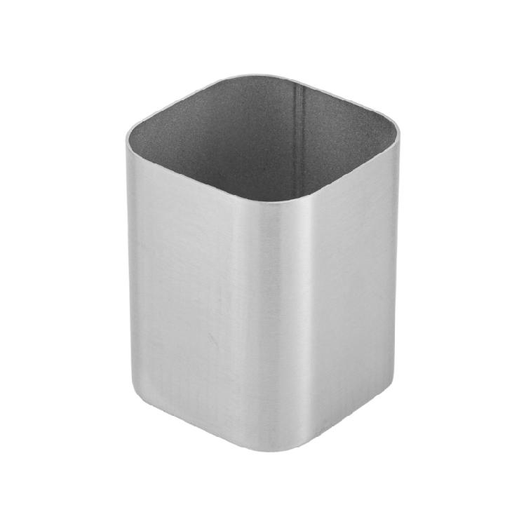

Stainless Steel Pen Cup Multifunctional Metal Pen Organiser Storage Box 8x8x9.5cm for Office School Supplies Management 1