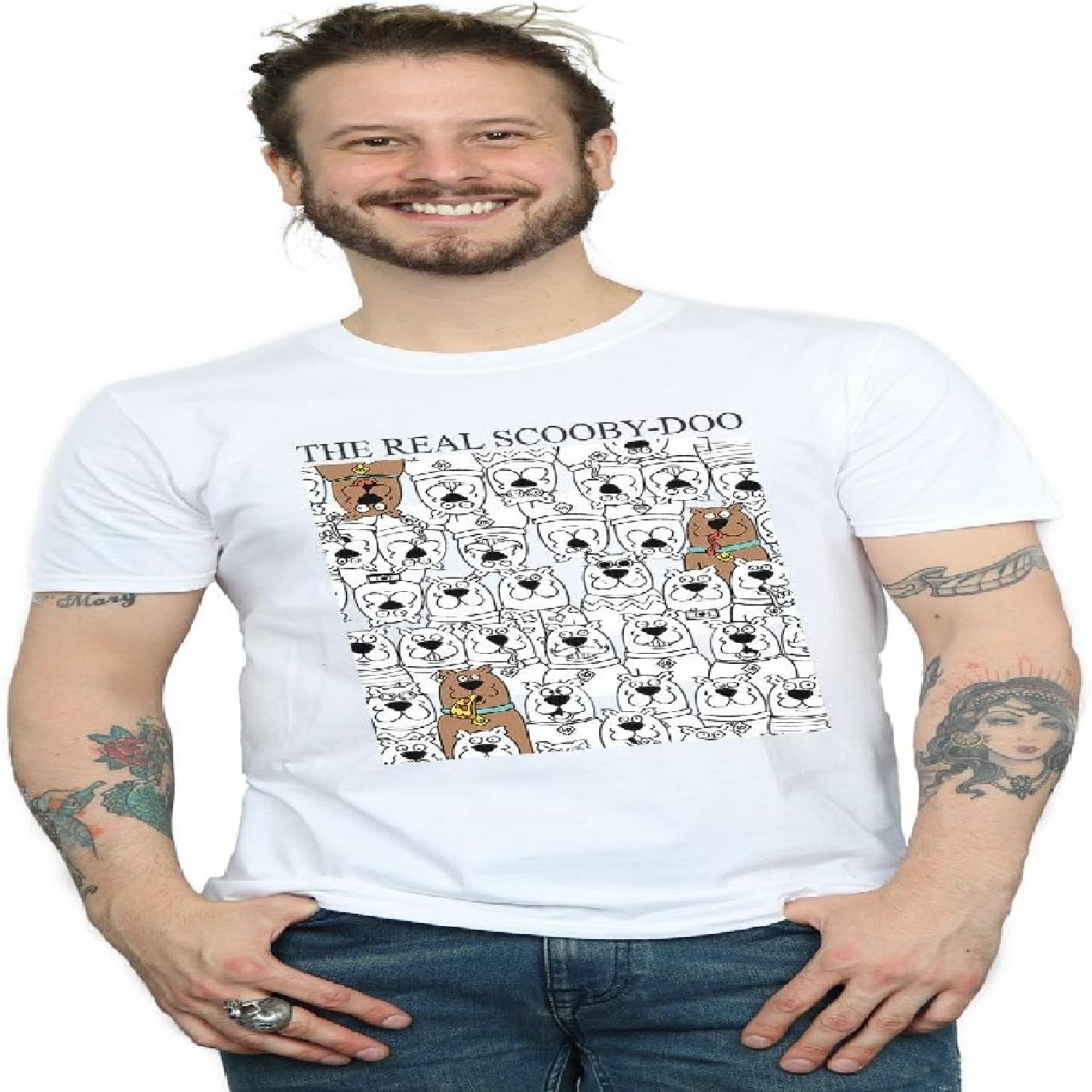 Absolute Cult Мужская футболка Scooby Doo The Real Scooby Doo Белый XXXL S