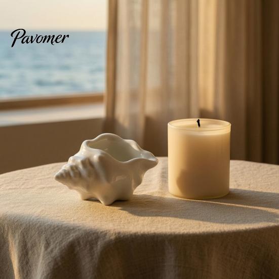 3D Printed Conch Storage Bowl Shell Dish, Seashell Trinket Tray for Jewelry Artistic Makeup Gadget Container Keys, Ocean Style Home Decor Ornament