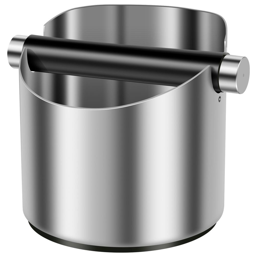 Coffee Knock Box Stainless Steel Espresso Knock Boxes with Non Slip Base Large or Small Coffee Ground Knock Box for Home Office