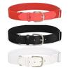 Adult Baseball Belt Elastic Band Adjustable Length Imitation Leather Baseball Softball Belt Unisex Vibrant Color Waistband