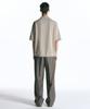INSILENCE Folding Pintuck Wool Pants Melange Brown
