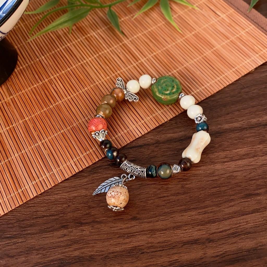 Butterfly Leaf Ceramic Bracelet Gifts Jewelry Fashion Decoration Gift Unisex