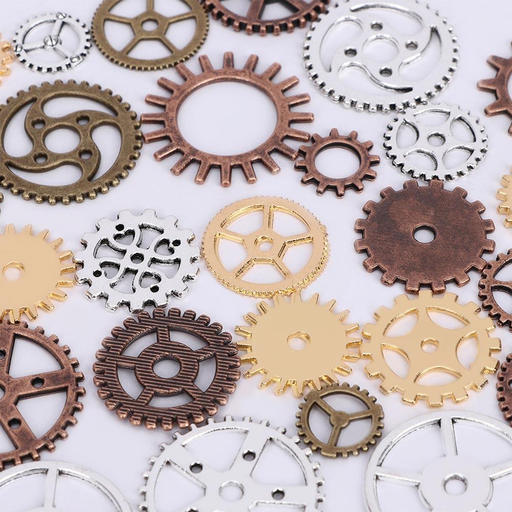 New Brand DIY Charms Mixed Vintage Steampunk Making Craft Arts Jewelry Cogs & Gears Watch Parts