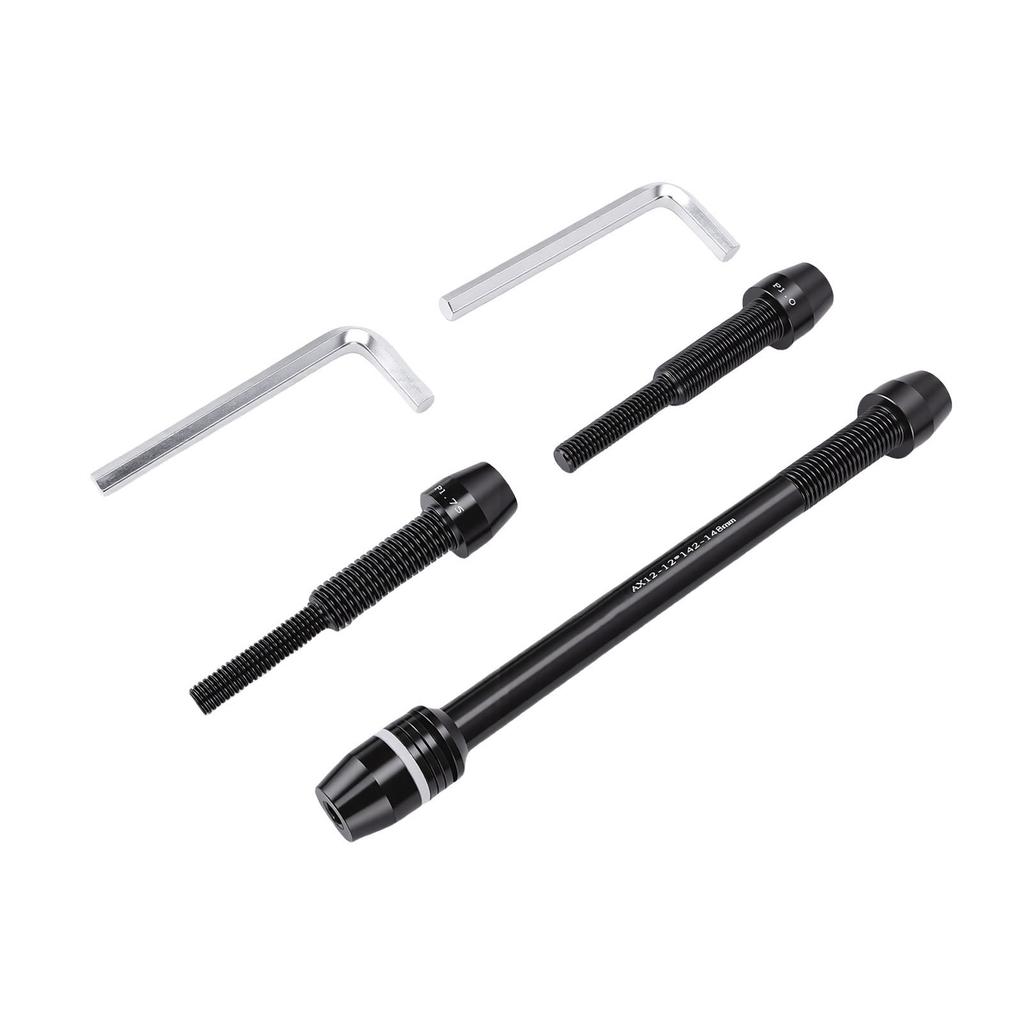 Bike Rear Hub Thru Axle Adapter, Mountain Road Trainer  X1.0 1.5 1.75 Alloy Locking Mechanism, Fits 135 142 148mm Frames for Various Cyclists, Smoot