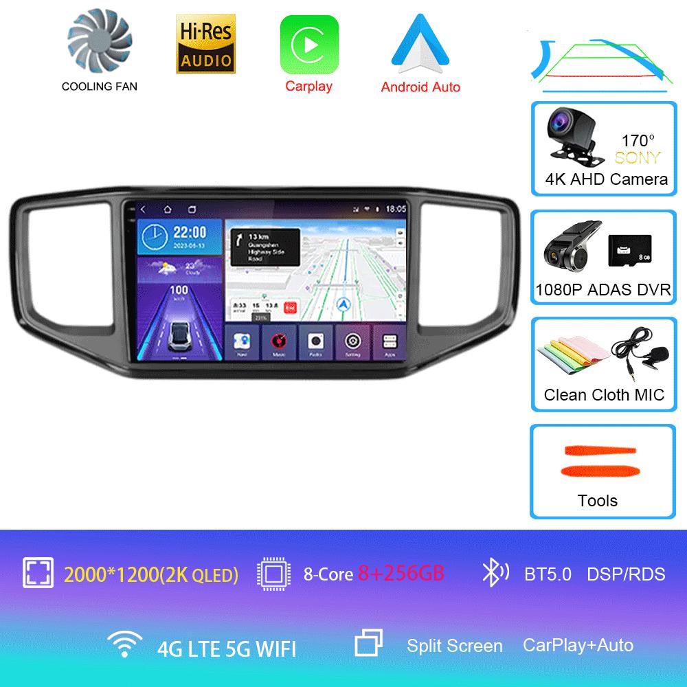 Player video Android 14 Pentru Volkswagen VW Amarok 1 2016 - 2020 Unitate principală multimedia Mașină GPS Radio auto Navigație DVD BT