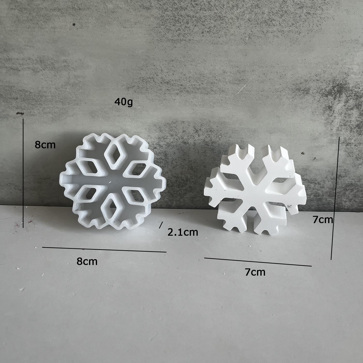

3D Mirror Snowflake Flexible Silicone Mold Christmas Pendant Resin Mold DIY Xmas Ornaments Crystal Epoxy Resin Mold