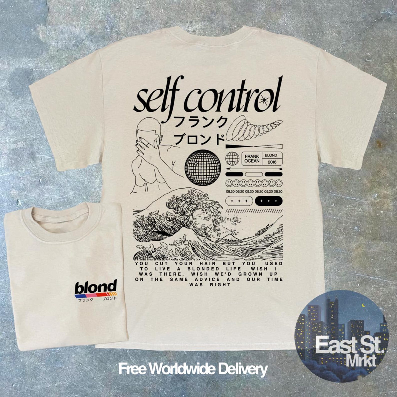 Frank Ocean Self Control T-shirt: Vintage Music Tee 3XL