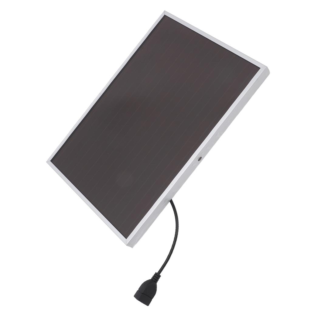 20W 12V Solar Panel Aluminum Frame Amorphous Silicon Panel High Temperature Resistant Fireproof USB