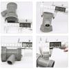 Simple Sewer Branch Connector Durable Kitchen Drain Pipe Adapter Sink Drainpipe Adapter  Kitchen