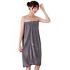 Large Gray Bath Towel Robe a Pool Towel for After Chest Circumference Length Suitable for Those Weighing Up To - Wearable, Non-slip Bathing, 120cm,