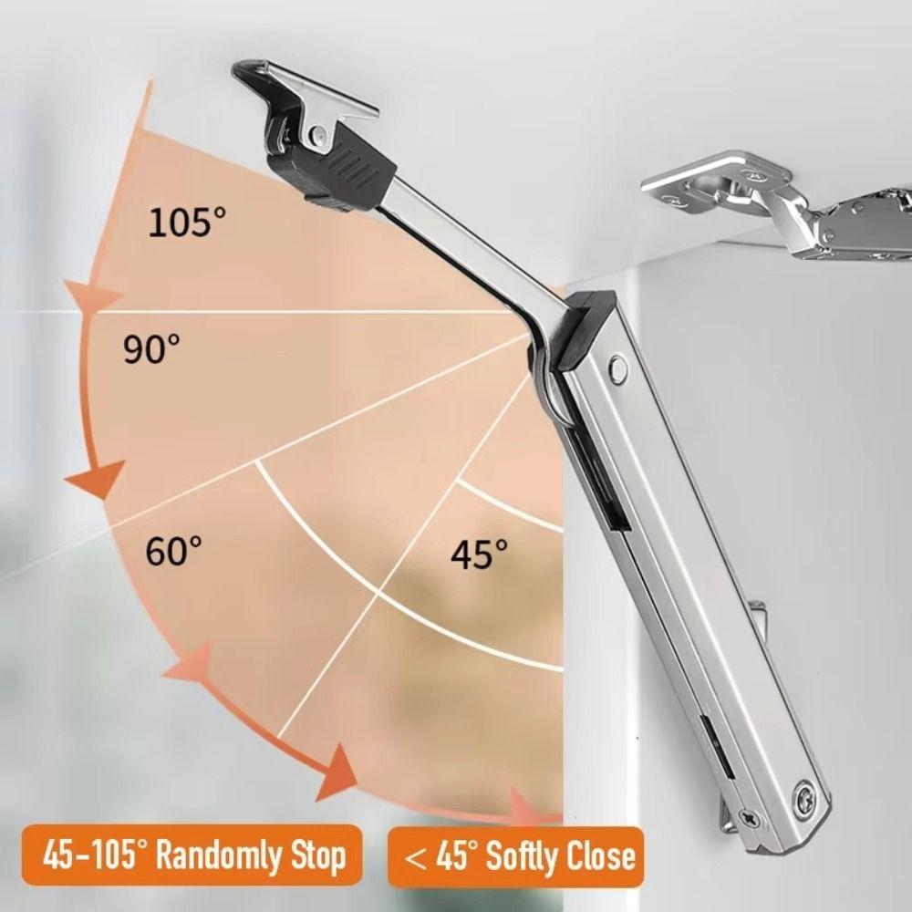Heavy Duty Hydraulic Cabinet Hinge Buffering Cabinet Door Support Soft Closing Hinges  Kitchen