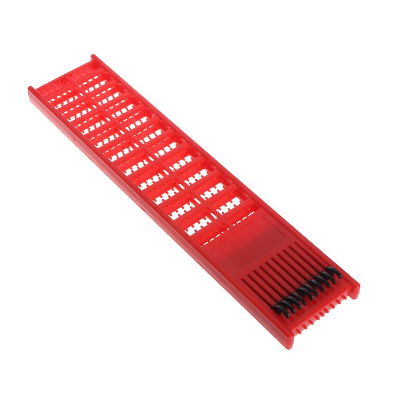 Fishing Rig Board Plastic Double Side Spring Hooks Storage Catch Holder Random