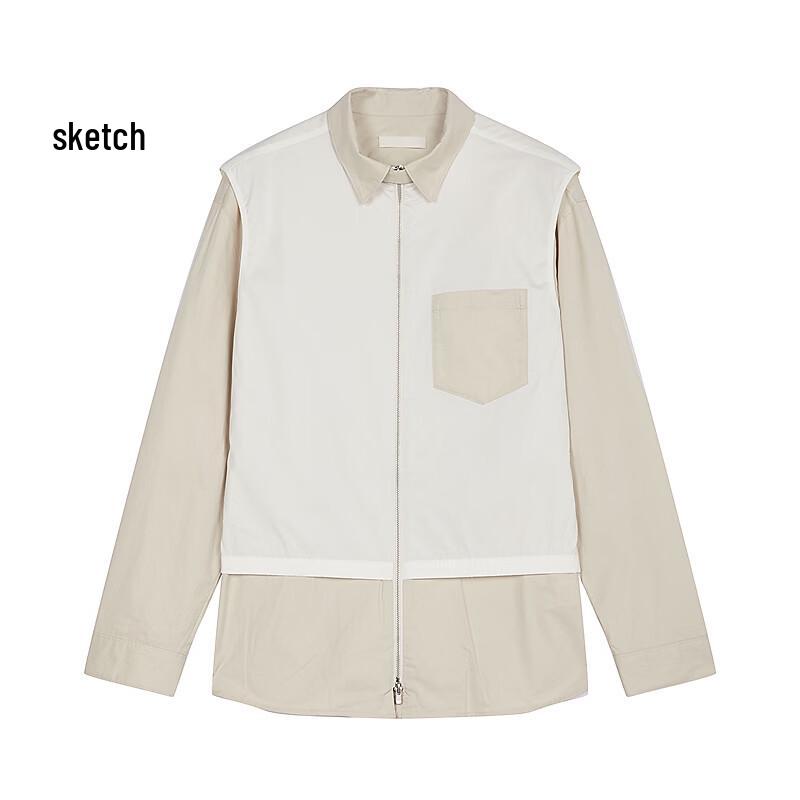 CROQUIS Men's 2026 Spring H-Fit Long-Sleeve Shirt Collar Jacket