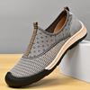 New Non-Slip Mens Sneakers Breathable Mesh Shoes Lightweight Casual Walking Shoes Slip-On Driving Footwear Outdoor Male Loafers