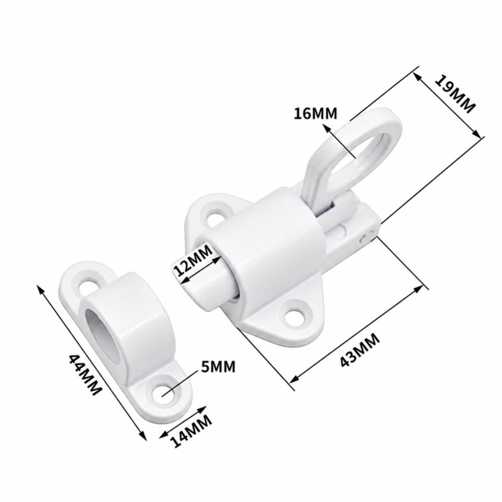Bolt Latch Spring Door Lock Aluminum Alloy Security Gate Latch Automatic Window Lock  Door Hardware