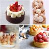 Plastic Perforated Tart Ring Circle DIY Cake Mold Egg Tart Mold Mousse Circle Ring Dessert Bakeware Cutter Cake Decorating Tool