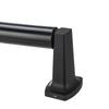 Wall Mounted Toilet Paper Holder Matte Black Ergonomic Design Corrosion Resistant Zinc Alloy Includes Mounting Hardware Ideal