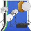 VidaXL Photo Studio Kit with Lighting Backdrop and Reflector Photography Light Background System Kit 3094727