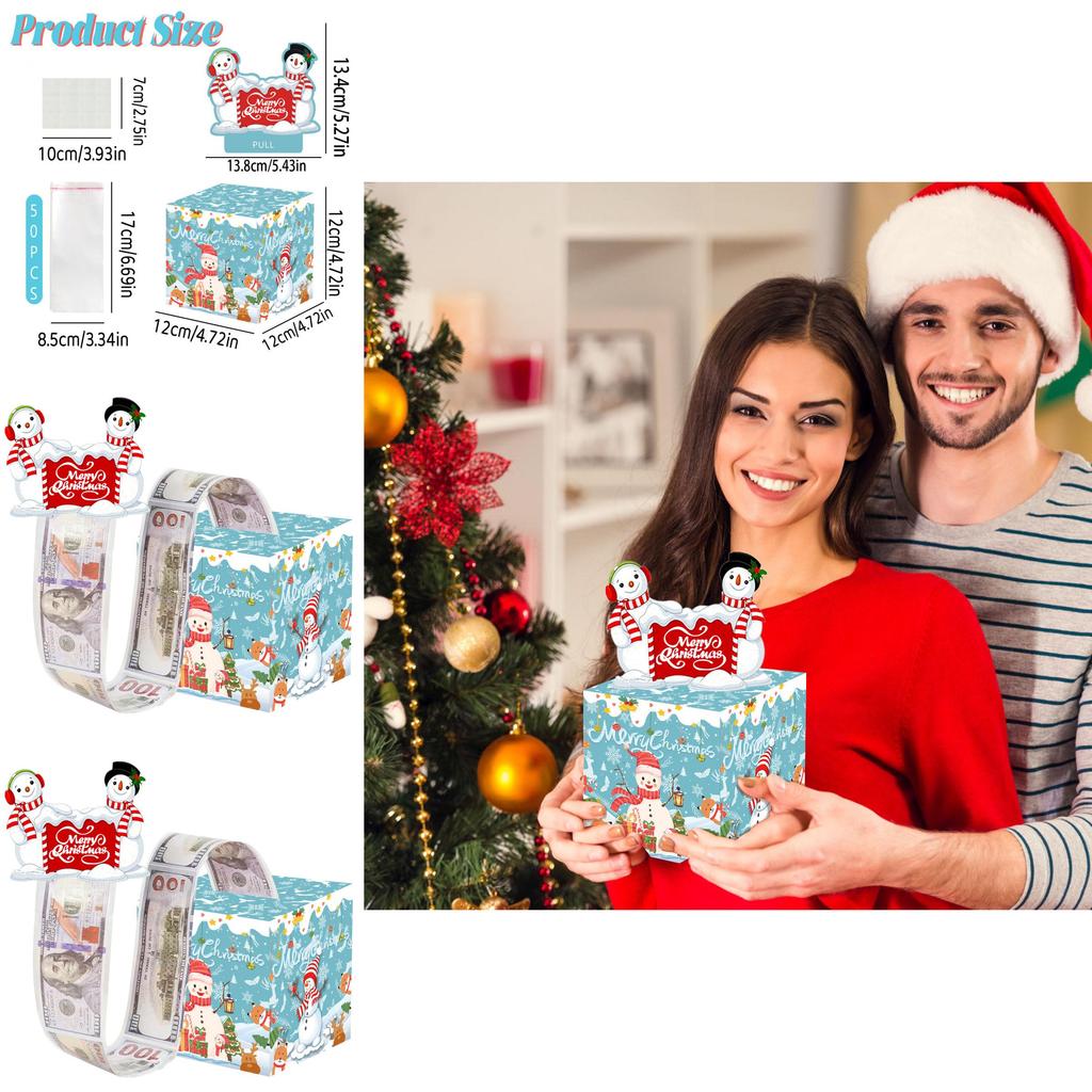 Blue Snowman Letter Christmas Decor Box With Gift Storage For Festive Celebrations And Party Atmosphere