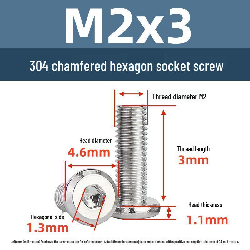 Yigu 304 Stainless Steel M2-M12 Countersunk Flat Head Hex Screw for Furniture & Cabinets