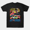 Men Black Print T-shirt Vintage Style Jeff Gordon 90S No-Cut Transfer Paper Print Cotton Tshirt
