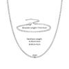 Punk 2mm Iced Out Tennis Chain Set Gold Silver Color Stainless Steel CZ Choker Necklace Bracelet for Women Party Jewelry Sets