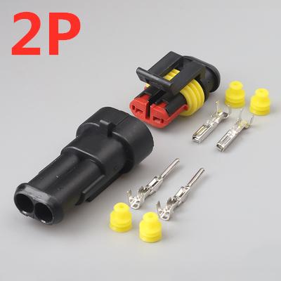 5 set 1/2/3/4/5/6 Pin Way AMP Tyco Super Sealed Automotive Wire Connector Electrical Plug Terminals for car waterproof connector