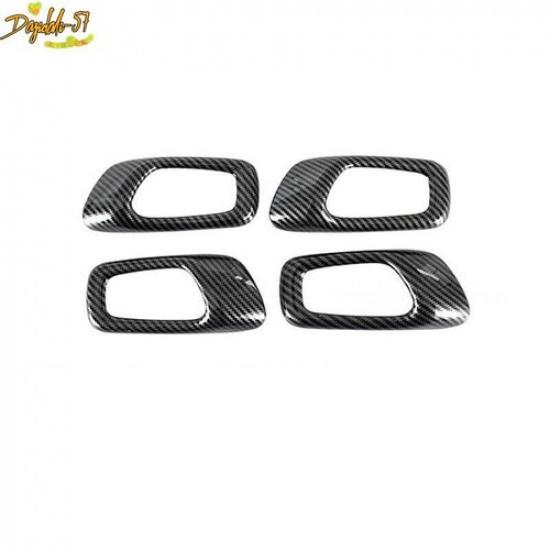 4PCS ABS Carbon Fiber Pattern Inner Handle Cover Trim For Acura Integra -24