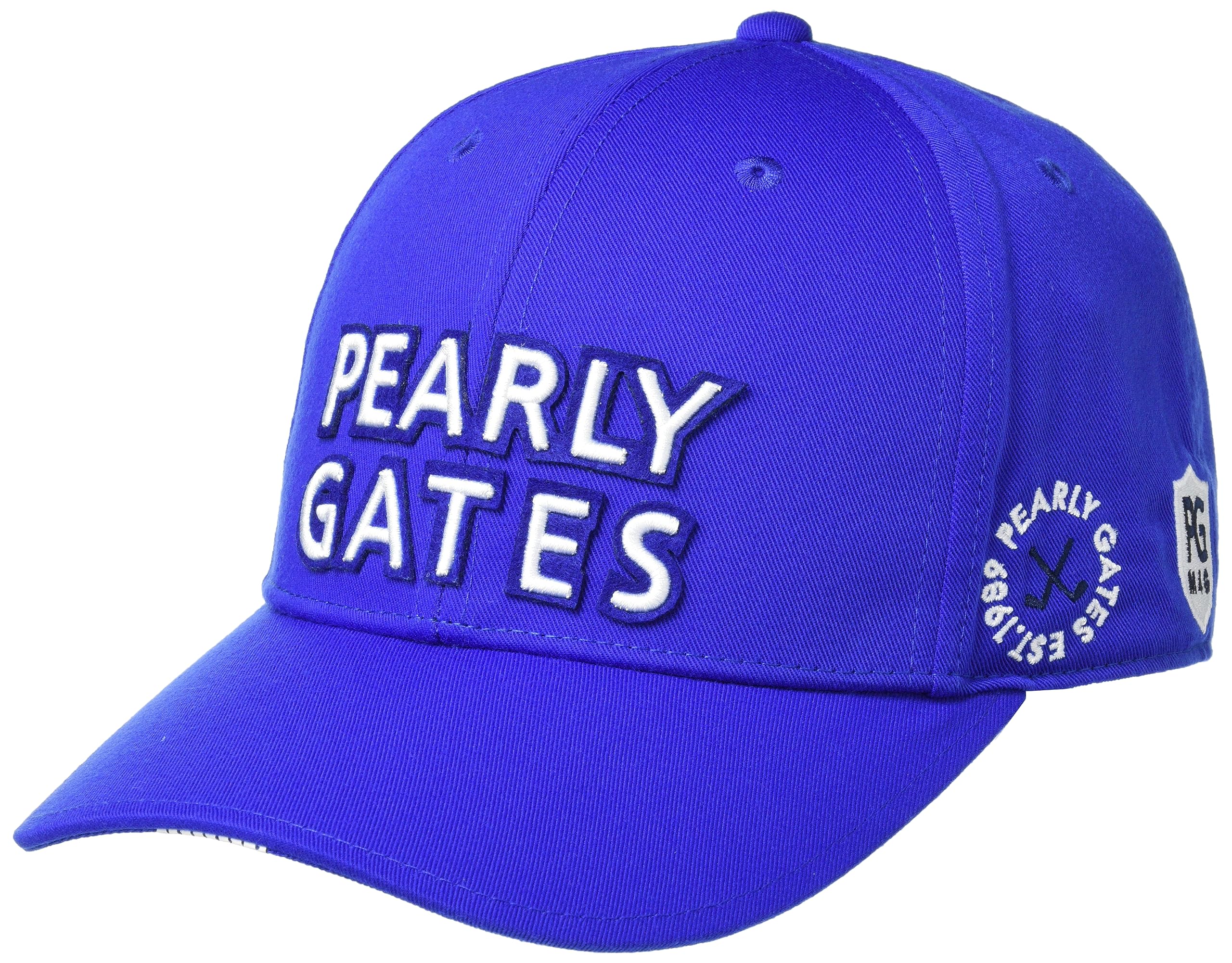 

[PEARLY GATES] Unisex Cap Recycled PE Twill 2-Layer Logo CAP UNISEX 053-3287701 110Blue FR