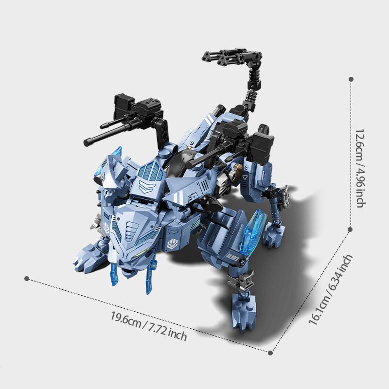 Non-Toxic Sembo Block Animal Mechanica Series Building Block S Moc Animal-Shaped Vehicle Transforming Mecha Blocks Kids Toys Children Gifts