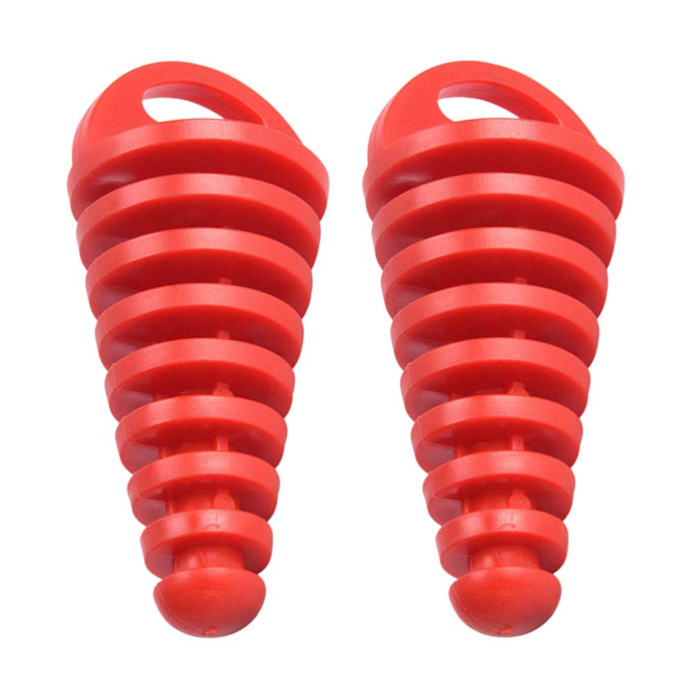 

VORCOOL Глушитель Крышка Выхлопной Трубы Глушитель Выхлопного Порта Глушитель Мотоциклетные Автозапчасти Автоматический Выхлопной Наконечник Крышка Трубы (красный) 2 куска