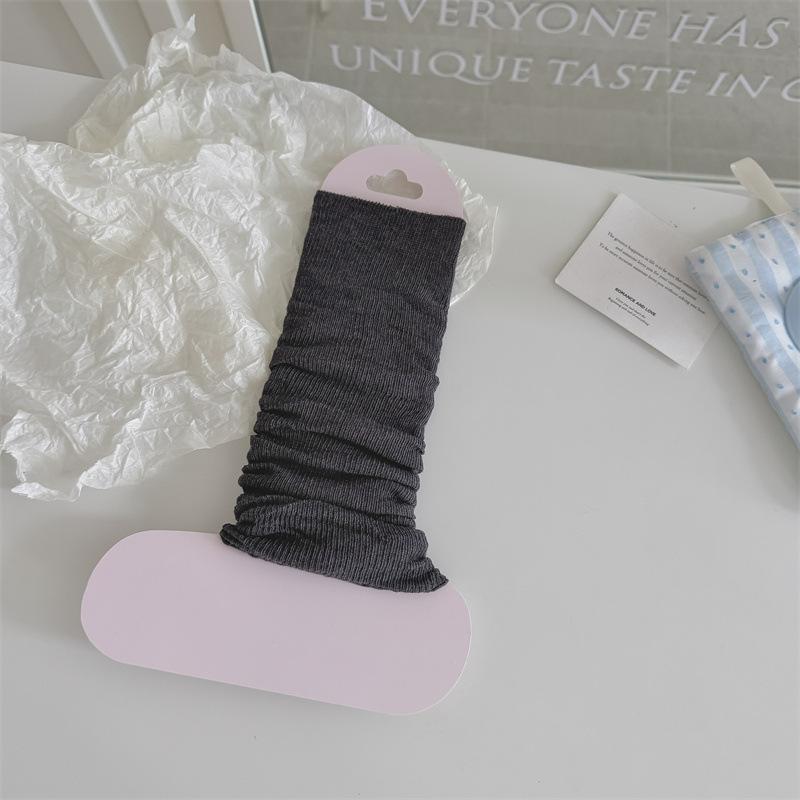 Spring and Summer Thin Socks Women's Ballet Style Calf Pile Pile Foot Socks Japanese Ins All-match Leggings