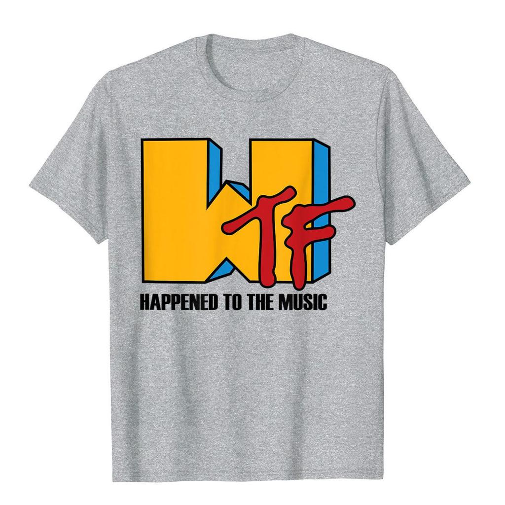 Wtf Passierte Mit Musik Lustiges Retro 80er Jahre T-Shirt Beliebte Unisex T-Shirts Lustige Oberteile Shirts Baumwolle Gothic