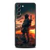 Militär Armee Spezialeinheiten Handyhülle Für Samsung Galaxy S26 Ultra S25 Plus S24 FE S23 S22 5G S21 S20 Hülle Schwarz Weich