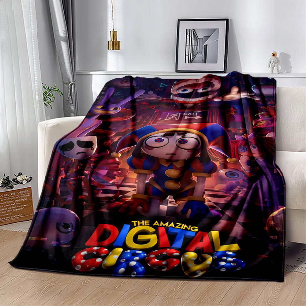 Digital Circus Blanket Ultra-Soft Great for Sofa Couch Bedding for All Seasons Modern Style Unique Gift for Family and Friends Camping