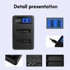 Fast Charging LCD Micro USB Charger for Olympus D750, SH21, SP800UZ Camera