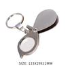 1-5PCS Portable 15X Folding Key Ring Mini Magnifier Key Chain Magnifying Glass Jewelry  Loupe Pocket Tool Gift Supplies