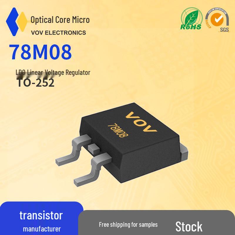 78M08 TO-252 1A 5V Surface Mount LDO Linear Voltage Regulator