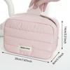 Make Up Bag Large Capacity Waterproof Makeup Handbag Travel Cosmetic Toiletry Storage Pouch Elegant Ladies Square Zipper Bag