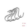 5Pcs S Shaped Hook Kitchen Household Hanger Storage Holders Organizer Stainless Steel Hooks Bathroom Storage Holder Rack