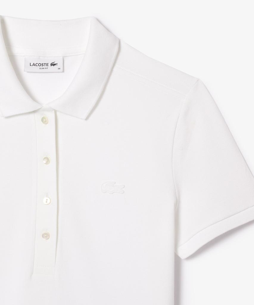 LACOSTE Women'S Slim Fit Mini Pique Polo Shirt Pf5462-56G 001